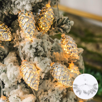1.5M 10 Led šišarki za bor Vilinska svjetla Božićni ukrasi 2023 Festoon Dekor za drvce Božićna svjetla Novogodišnji vijenac Noel Navidad
