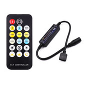 Mini DC 12V Led Controller Dimmer 6A Wireless RF Remote to Control CCT Bicolor COB LED Strips Lighting