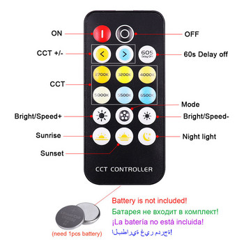 Mini DC 12V Led Controller Dimmer 6A Wireless RF Remote to Control CCT Bicolor COB LED Strips Lighting