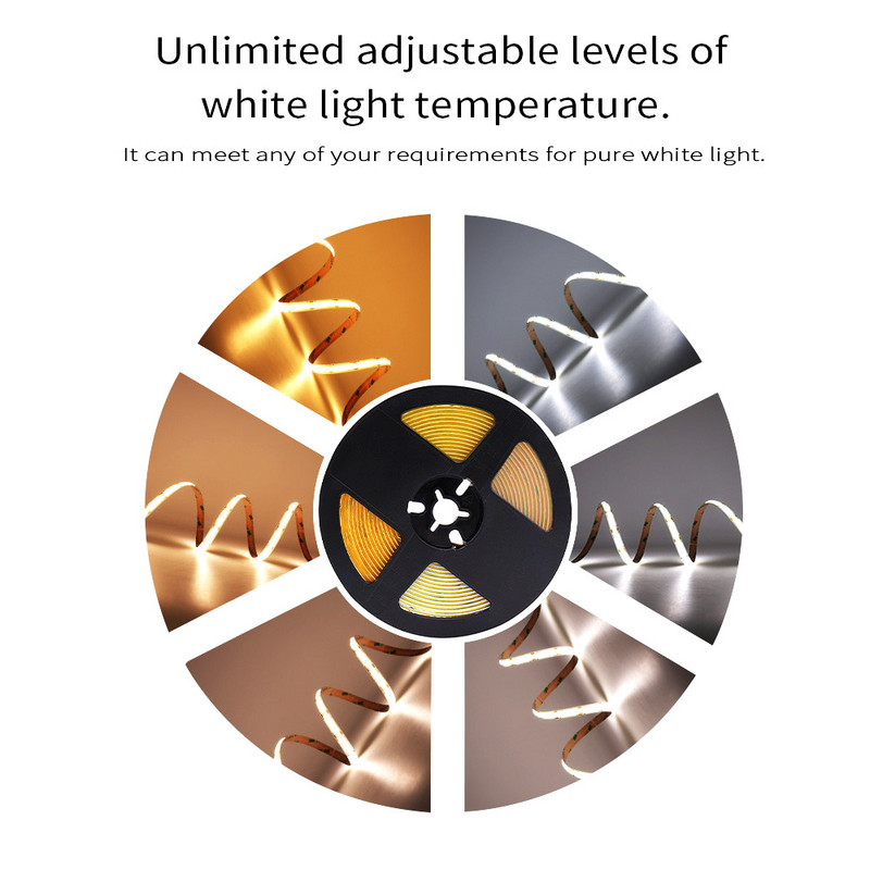 Mini DC 12V Led Controller Dimmer 6A Wireless RF Remote to Control CCT Bicolor COB LED Strips Lighting