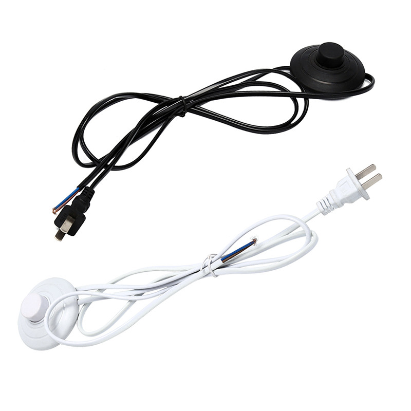 1,8 m linijos kabelis 317 dimmer maitinimo laido mygtuko jungiklis JAV kištukinis laidas grindų lempai