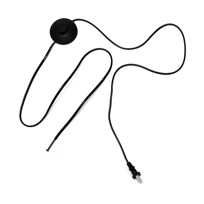 1,8 m linijos kabelis 317 dimmer maitinimo laido mygtuko jungiklis JAV kištukinis laidas grindų lempai