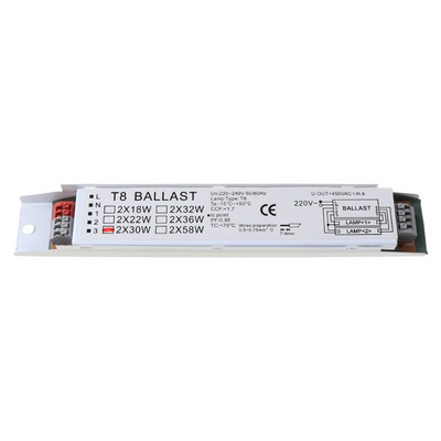 T8 Home Compact Electronic Ballast 2x18/30/58W Instant Start Fluorescent Ballast