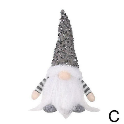 30 cm kalėdinės lėlės Elf Gnome su LED šviesos kalėdiniais papuošimais namams Kalėdų Navidad Naujųjų 2023 m. vaikų dovanų dekoras