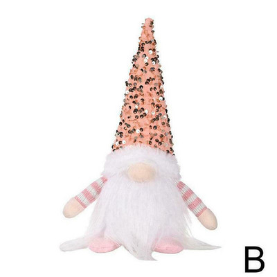 30 cm kalėdinės lėlės Elf Gnome su LED šviesos kalėdiniais papuošimais namams Kalėdų Navidad Naujųjų 2023 m. vaikų dovanų dekoras