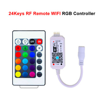 DC5-24V 24 πλήκτρα Mini Wifi RF RGB RGBW Led Controller Remote Dmx Wireless Music and Timer for SMD 3528 5050 4Pin 5Pin Light Strip