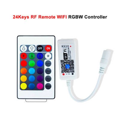 DC5-24V 24 πλήκτρα Mini Wifi RF RGB RGBW Led Controller Remote Dmx Wireless Music and Timer for SMD 3528 5050 4Pin 5Pin Light Strip