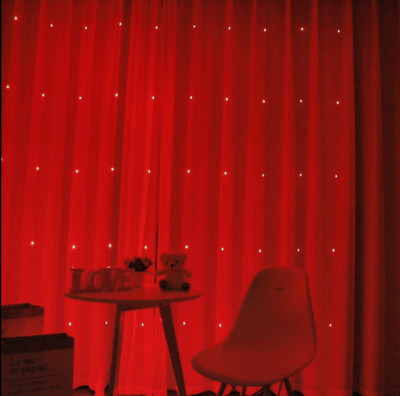 Ghirlanda cu LED-uri de 6M pentru cortină pe fereastră, șir de lumini USB, zână, telecomanda, decorațiuni de nuntă de Crăciun pentru camera de acasă