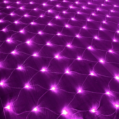 1,5 x 1,5 m 96 LED-i õues kalapüügivõrk kardin, võrk, haldjavalgustid, aiakaunistus väljas tänavavaniku uusaasta jõulutuled