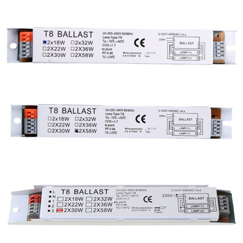 P82D 2x18/30/58W T8 Electronic Ballast Φώτα γραφείου άμεσης εκκίνησης Φωτιστικά φθορισμού
