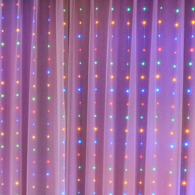 LED žičane svjetiljke Božićni ukrasi 6 m Vanjski kućni daljinski upravljač Svečano vjenčanje Bajka Girlanda Svjetla Zavjese za spavaću sobu