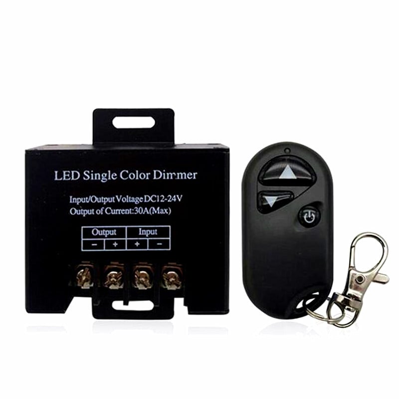 11Key RF 30A LED Dimmer monocolor DC12V-24V Aluminiu 3Key Dimming LED Strip Controller pentru 5050 3528 Single Color Strip Light