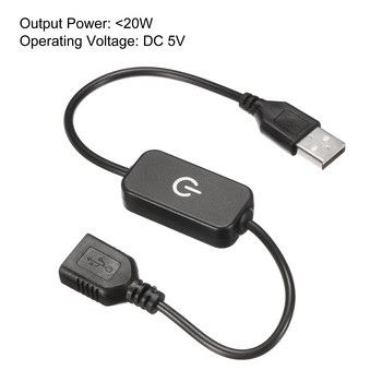 1Pcs LED Touch Inline Dimmer 5V 3A USB кабел Tact Switch Controller LED Dimmer Switch за едноцветно излъчване на диодна лента