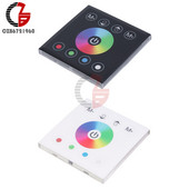 Controller DC 12V 24V RGB RGBW, montat pe perete, întrerupător de intensitate cu panou tactil pentru lampă cu bandă LED 2835 3528 5050