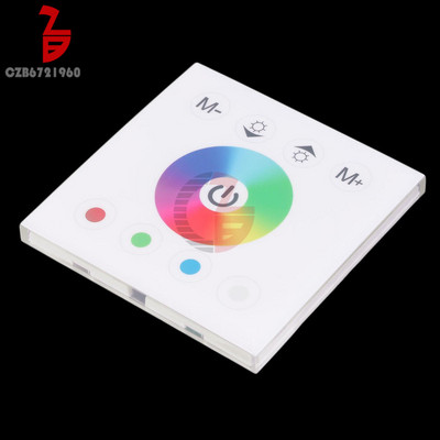 Controller DC 12V 24V RGB RGBW, montat pe perete, întrerupător de intensitate cu panou tactil pentru lampă cu bandă LED 2835 3528 5050