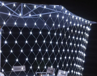 Svjetlo za zavjese LED Fairy String Net Mesh Božić 3x2m 200led EU 220V Party Vjenčanje Novogodišnji vijenac Vanjski vrtni ukras