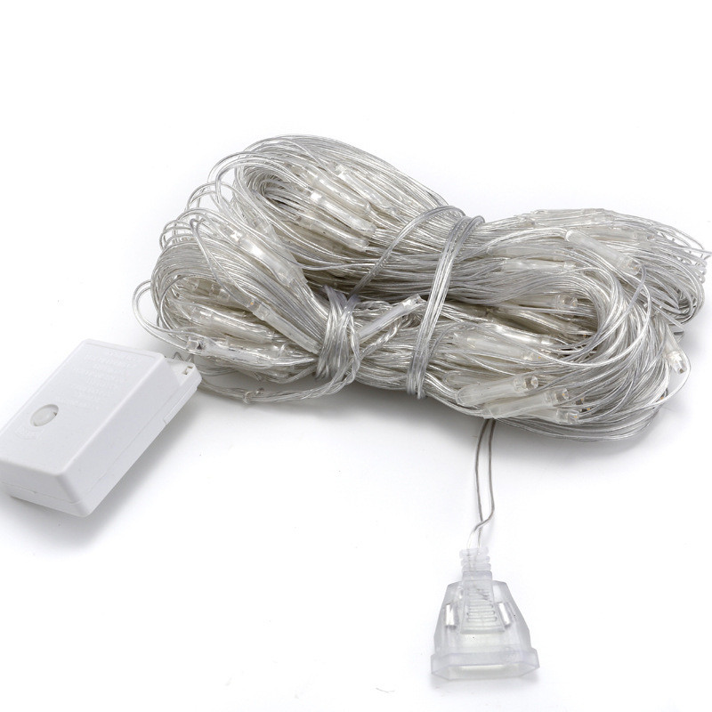 Svjetlo za zavjese LED Fairy String Net Mesh Božić 3x2m 200led EU 220V Party Vjenčanje Novogodišnji vijenac Vanjski vrtni ukras