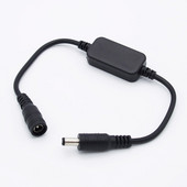 1 бр. Мини черен / бял DC 12V - 24V 4A сензорен LED димер за едноцветна светодиодна лента Регулиране на яркостта Включване/изключване