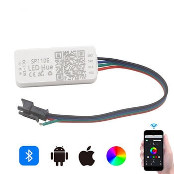 WS2811 WS2812B UCS1903 Ελεγκτής ταινίας LED Full Color Pixel DC 5V 12V SP110E SP511E Wireless WIFI Bluetooth RGB Controller