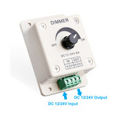 Brightness Dimmable Light Switch 8a 24v 12v Led Dimmer Switch for Led Lights Χειροκίνητος διακόπτης ρυθμιστής έντασης φωτός