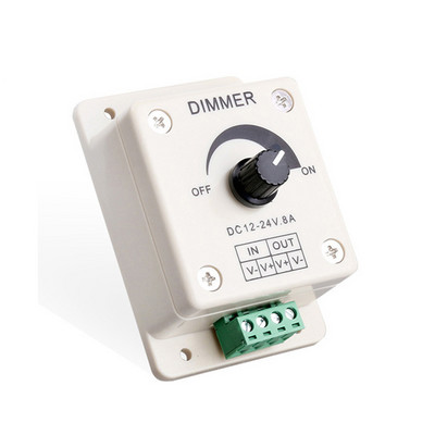 Brightness Dimmable Light Switch 8a 24v 12v Led Dimmer Switch for Led Lights Χειροκίνητος διακόπτης ρυθμιστής έντασης φωτός