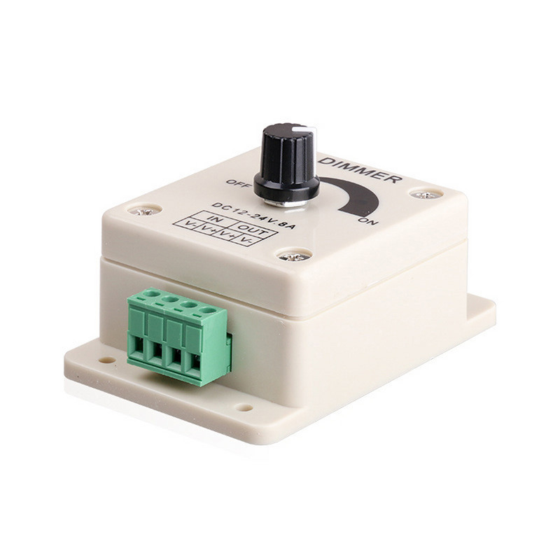 Brightness Dimmable Light Switch 8a 24v 12v Led Dimmer Switch for Led Lights Χειροκίνητος διακόπτης ρυθμιστής έντασης φωτός