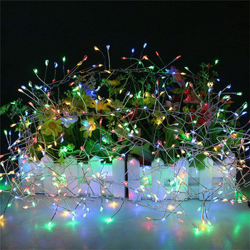 Φωτιστικό LED 2M 5M Χάλκινο σύρμα Firecracker Fariy Garland Light Χριστουγεννιάτικο Φωτιστικό Γάμου Διακοσμητικά Φωτάκια