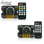 Comutator de luminozitate cu buton pentru bandă LED de 30A cu telecomandă RF fără fir pentru 5630 5050 lumini cu bandă CCT de o singură culoare Dimmerare continuă 5-24V