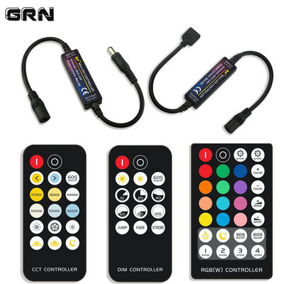 Controller pentru benzi LED fără fir RF 144W DC5-24V Dimmer de tensiune constantă pentru 5050 2835 DIM CCT RGB RGBW RGBW+CCT LED bandă de control