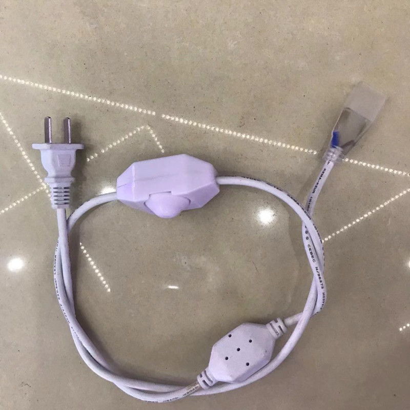 Φως LED 220v EU Plug λωρίδα LED Αξεσουάρ Φως τροφοδοτικού με διακόπτη DIMMER