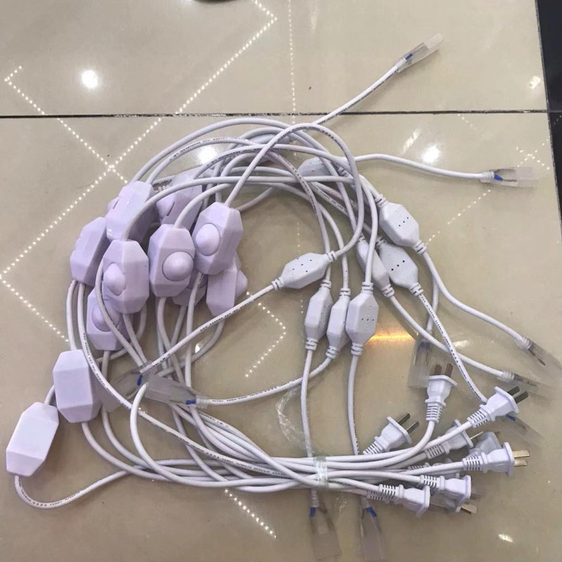 Φως LED 220v EU Plug λωρίδα LED Αξεσουάρ Φως τροφοδοτικού με διακόπτη DIMMER