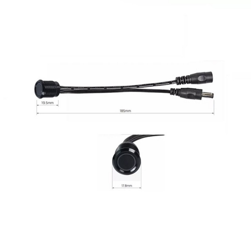 Stmievateľný DC 12V 24V kovový zapustený jednofarebný stmievač dotykový spínač ovládanie tlačidlom senzor ovládač LED stmievač