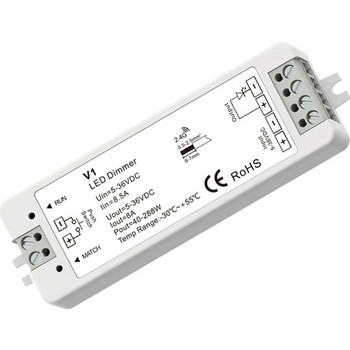 V1/V1-L Едноцветен V2/V2-L Двуцветен V3/V3-L RGB CV Led димер контролер 2.4GHz + Push Dim DC12V-36V 24V за LED лента светлина