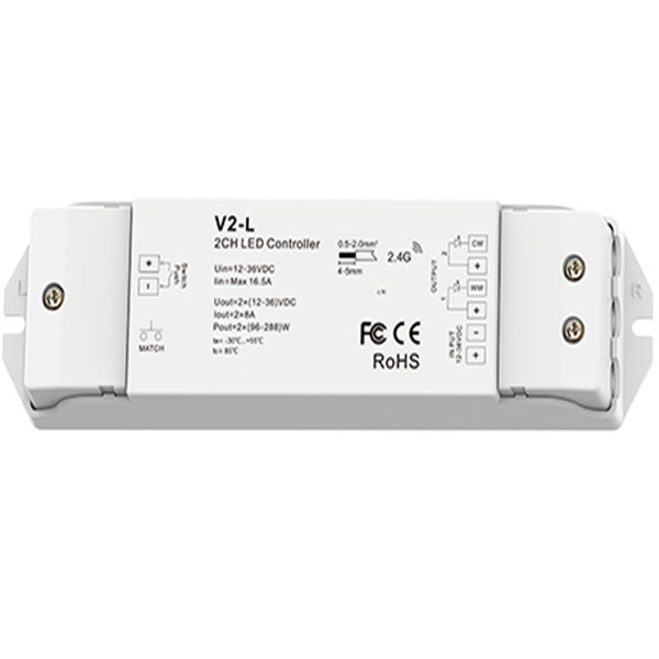 V1/V1-L Μονόχρωμο V2/V2-L Διπλό χρώμα V3/V3-L RGB CV Led Dimmer Controller 2,4 GHz + Push Dim DC12V-36V 24V για λωρίδα LED