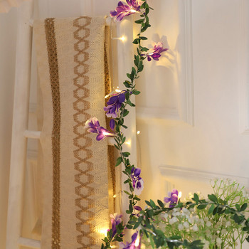10/20 led Φωτιστικό κορδόνι λουλουδιών γιρλάντα Leafs LED Fairy Light Χριστουγεννιάτικο Διακοσμητικό τραπέζι γάμου Μπαταρία/USB Vine String Light