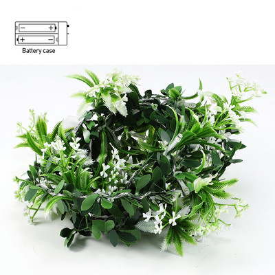 10/20 led Φωτιστικό κορδόνι λουλουδιών γιρλάντα Leafs LED Fairy Light Χριστουγεννιάτικο Διακοσμητικό τραπέζι γάμου Μπαταρία/USB Vine String Light