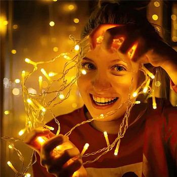 5M χριστουγεννιάτικα λαμπάκια καταρράκτης Εξωτερική LED κουρτίνα String Lights Garland Fairy Light Drop 0,4-0,6m Garden Street Eaves Decoration