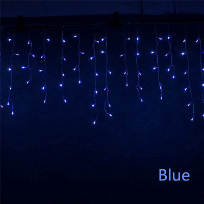 5M Božićna svjetla vodopad Vanjska LED svjetla za zavjese Niska svjetla Girlanda Fairy Light Drop 0,4-0,6m Dekoracija vrtnih uličnih streha