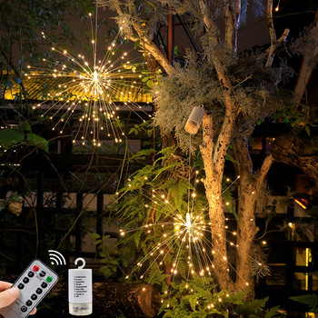 120/180LED фойерверки Външни светлини Градински светлини Festoon Led Light Коледна украса 2022 Коледни светлини Нова година