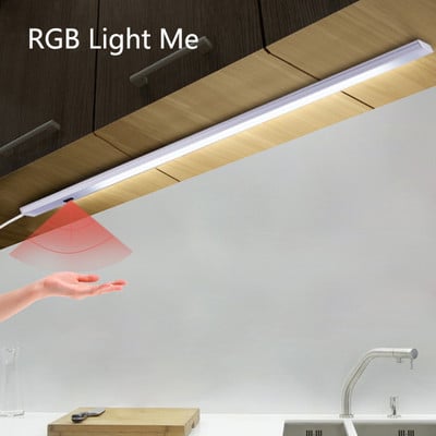 Έξυπνος αισθητήρας σάρωσης χεριών Φωτιστικά ντουλαπιού Ultra Thin Plug USB Φωτισμός ντουλάπας ντουλάπας ντουλάπα 2835 SMD φως LED