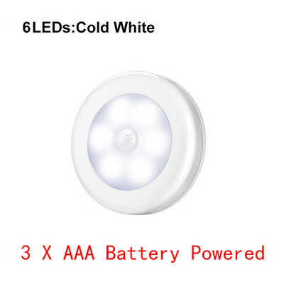 6 10 24 40 60 LEDid kapi all Öövalgus Liikumisandur Kapp Valgustus Köök Magamistoa Valgustus Magnetribaga seinalamp