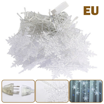 LED užuolaidų šviesos fėjų styginių lempučių girlianda Naujiesiems metams Kalėdoms lauko vestuvėms Namų dekoras Šventinis Dekoratyvinis