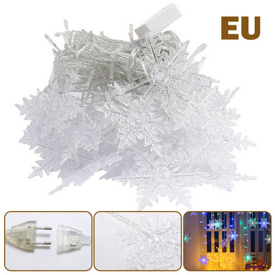 LED užuolaidų šviesos fėjų styginių lempučių girlianda Naujiesiems metams Kalėdoms lauko vestuvėms Namų dekoras Šventinis Dekoratyvinis