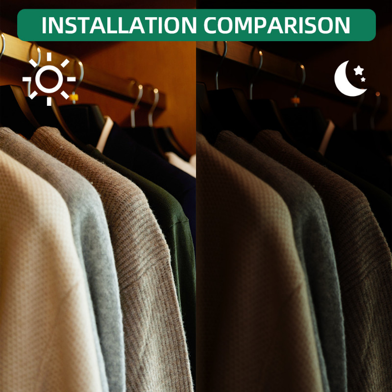 20/5 tk kapialuse valgusega LED sisemine hingega lamp Universaalne riidekapi ukse andur Valgus Magamistoa Köök Kapp Öölamp