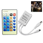 RF Wireless 24 Keys Μονόχρωμο τηλεχειριστήριο υπερύθρων φωτός LED Έλεγχος μείωσης της έντασης του φωτός για μονόχρωμα φώτα λωρίδας LED DC 5V-24V