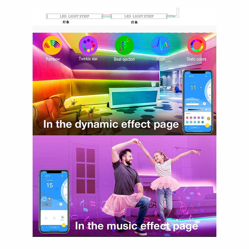 SP611E LED hämardamise kontroller mobiiltelefoni APP nutikas kontroller IR24 võtmega kaugjuhtimispuldiga