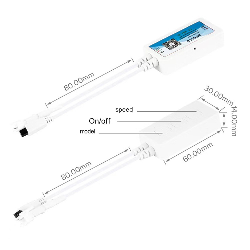 SP611E LED hämardamise kontroller mobiiltelefoni APP nutikas kontroller IR24 võtmega kaugjuhtimispuldiga