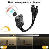 Rankinio šlavimo jutiklio reguliatorius DC12V-24V, skirtas LED juostiniam apšvietimui išmanusis jungiklis, šviesos reguliatorius, spinta, šviestuvai, nuolatinės srovės kištukas