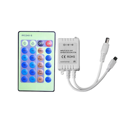 Αξεσουάρ φωτισμού DC5-24V Wireless RF LED Light Controller Χριστουγεννιάτικα Φωτάκια Μονόχρωμη ταινία Led