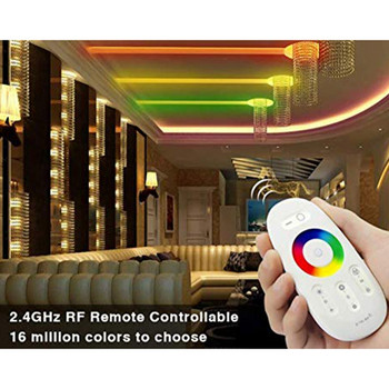 RF LED дистанционно управление 2.4 Ghz безжичен RF сензорен LED RGB димер контролер за 5050 3528 RGB LED лента светлина 12V/24V